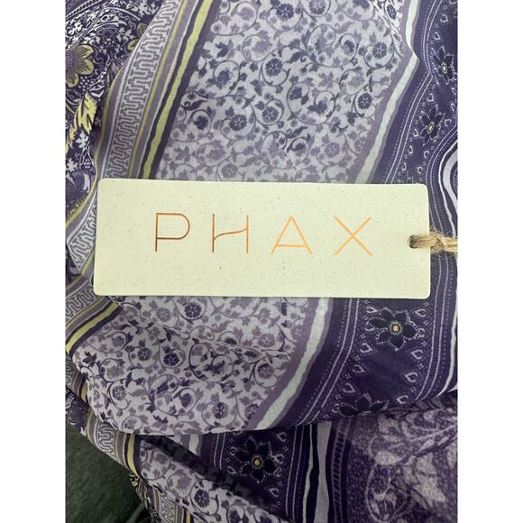 Phax beach dress pool side wear Sz S sheer purple w/beautiful floral detail - Picture 10 of 12